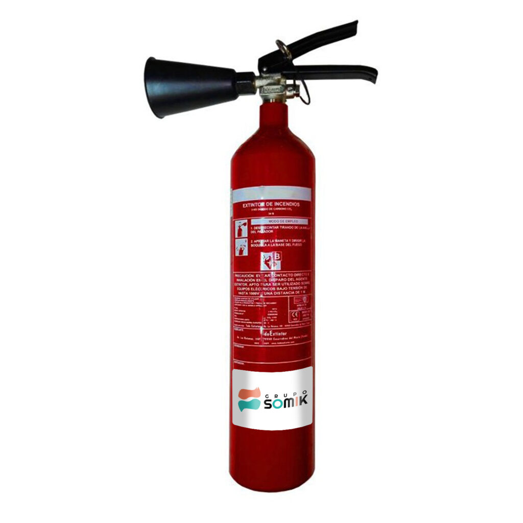 Funda Para Extintor De 6 Kg O 9 Kg - Tejido Ignífugo M1, Cierre De Velcro, Tamaño 300x770 Mm